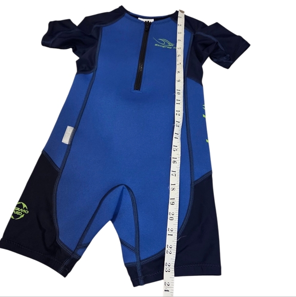Aqua Sphere Stingray HP Junior Short Sleeve Wetsuit - Royal Blue / Navy Blue 6 - Picture 9 of 10